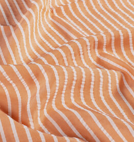 Soepele Seersucker - Orange