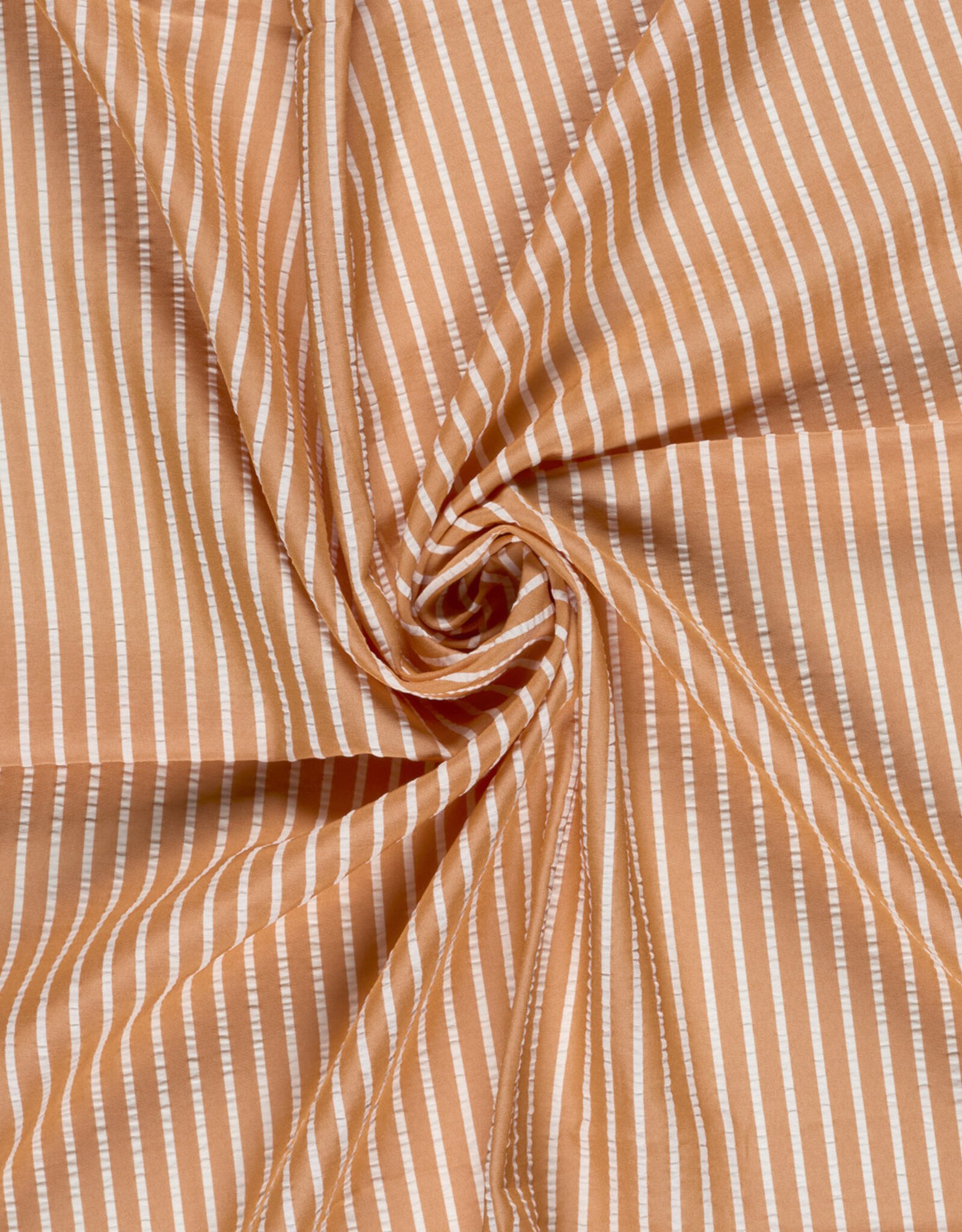Soepele Seersucker - Orange