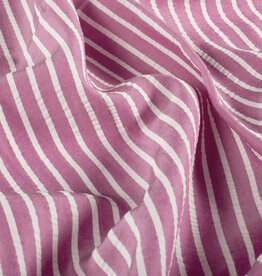 Soepele Seersucker - Framboos