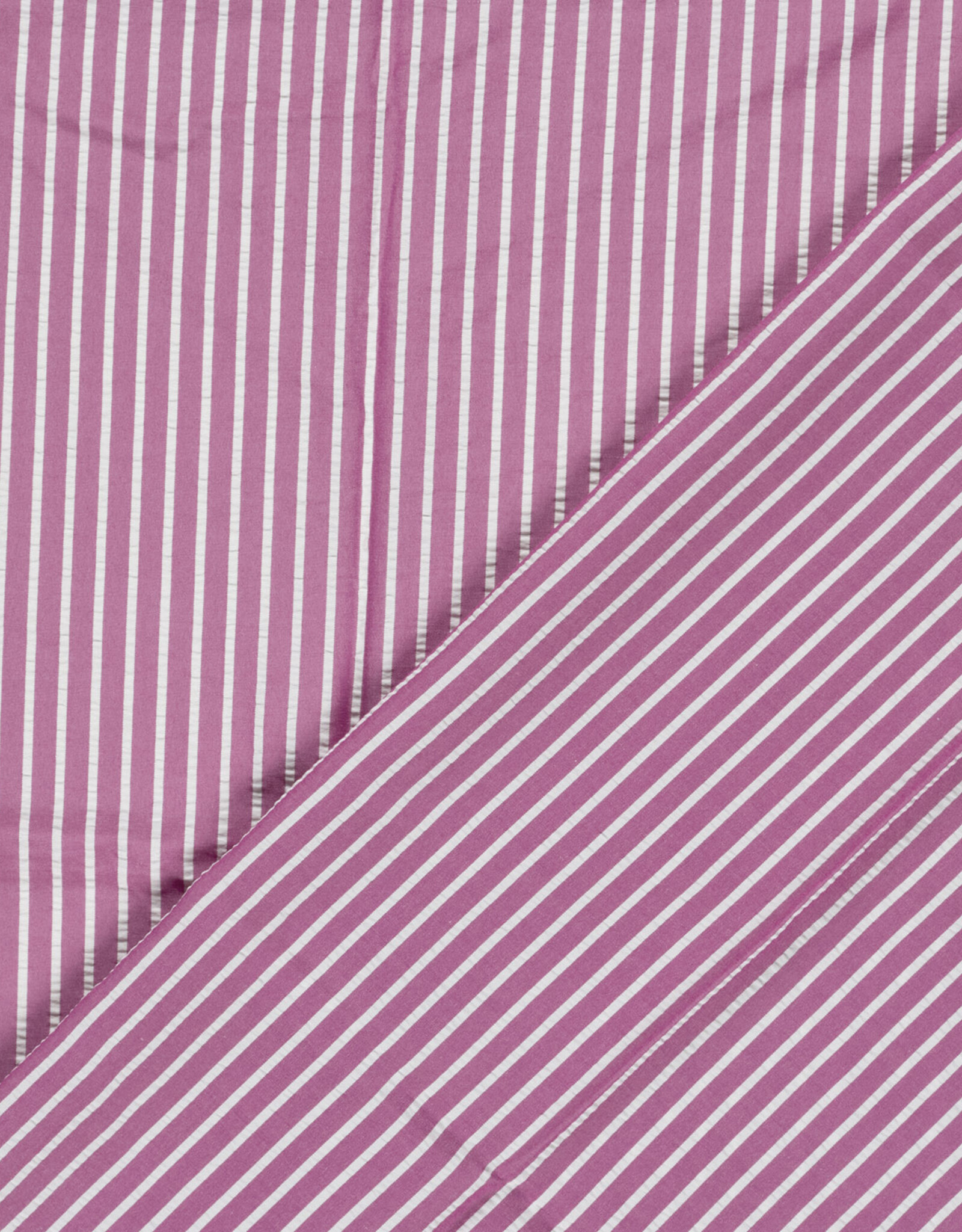 Soepele Seersucker - Framboos