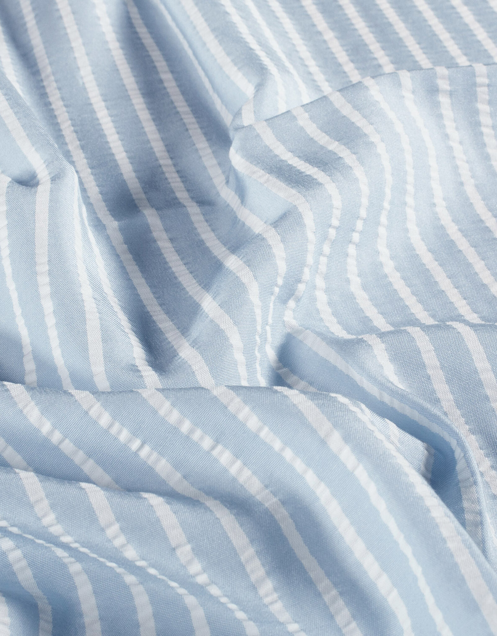 Soepele Seersucker - Licht blauw