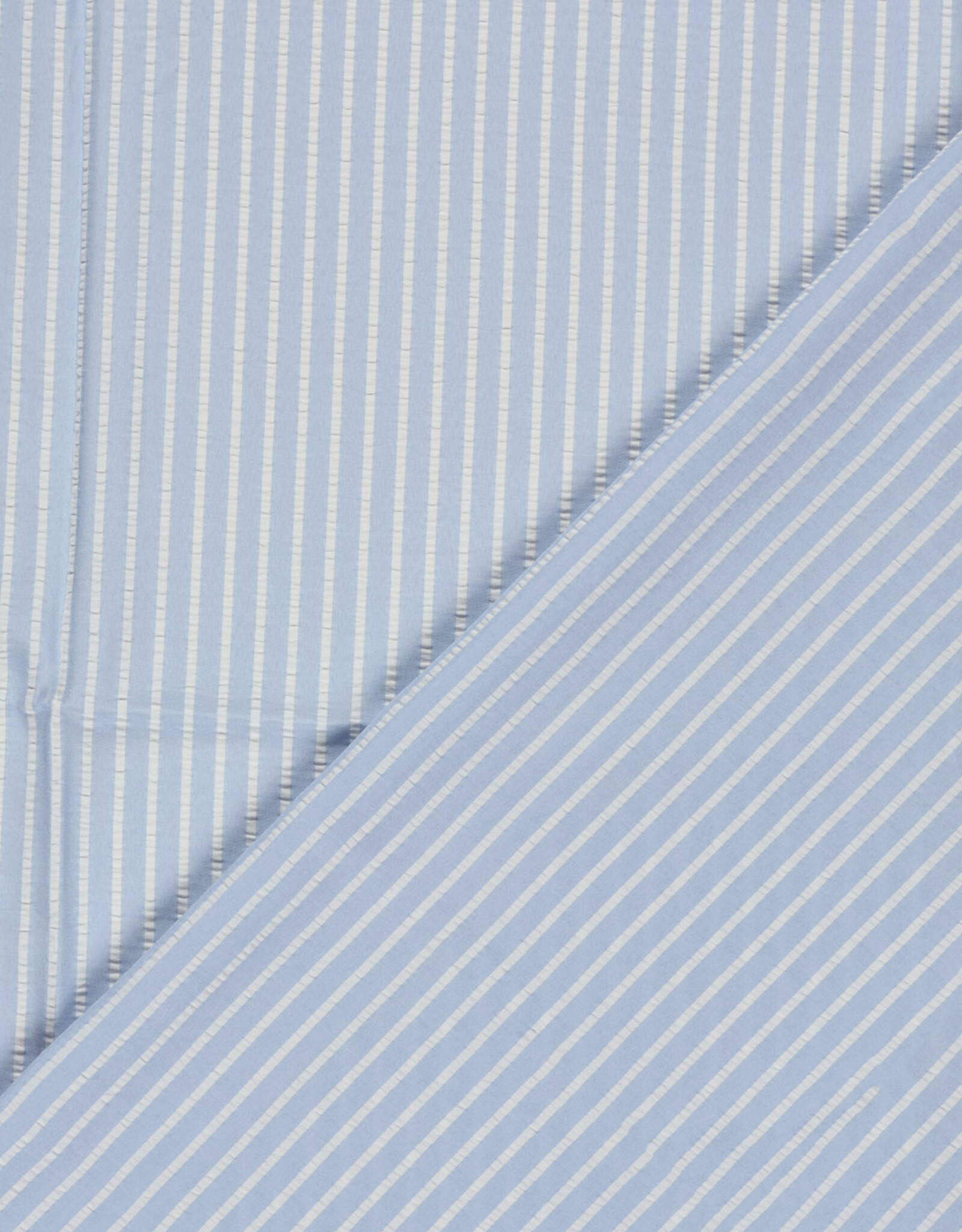 Soepele Seersucker - Licht blauw