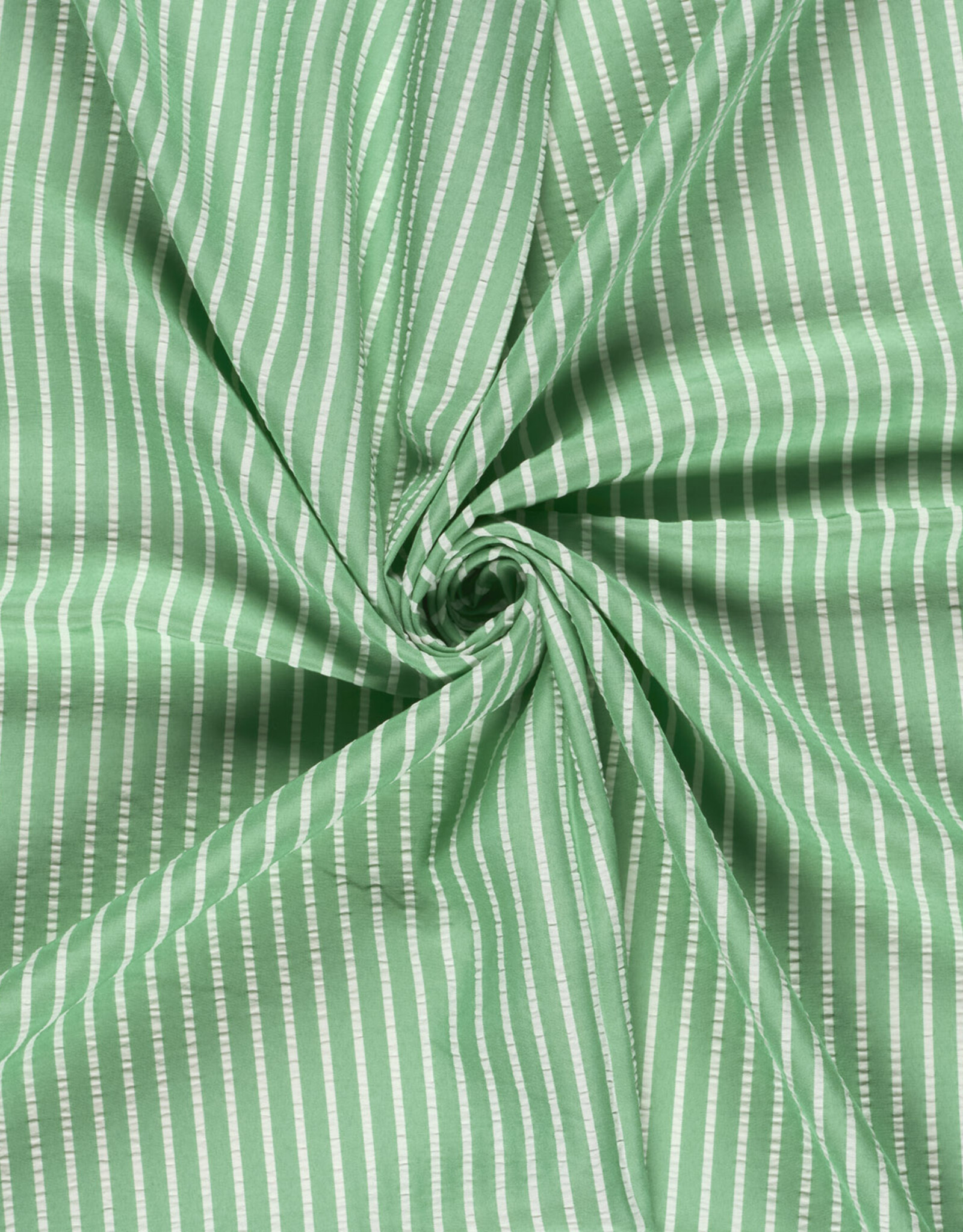 Soepele Seersucker - Groen