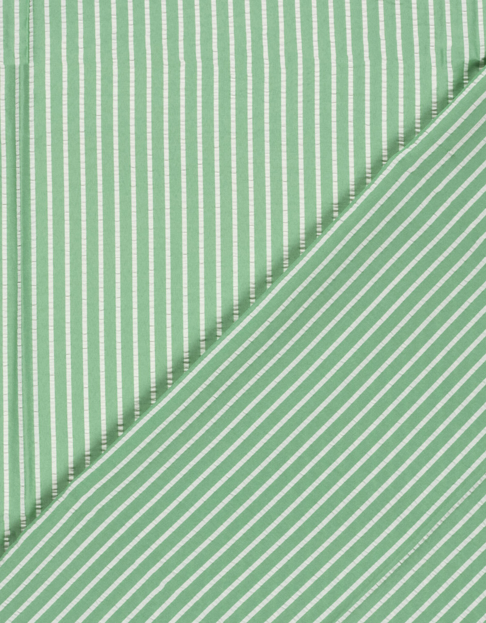 Soepele Seersucker - Groen