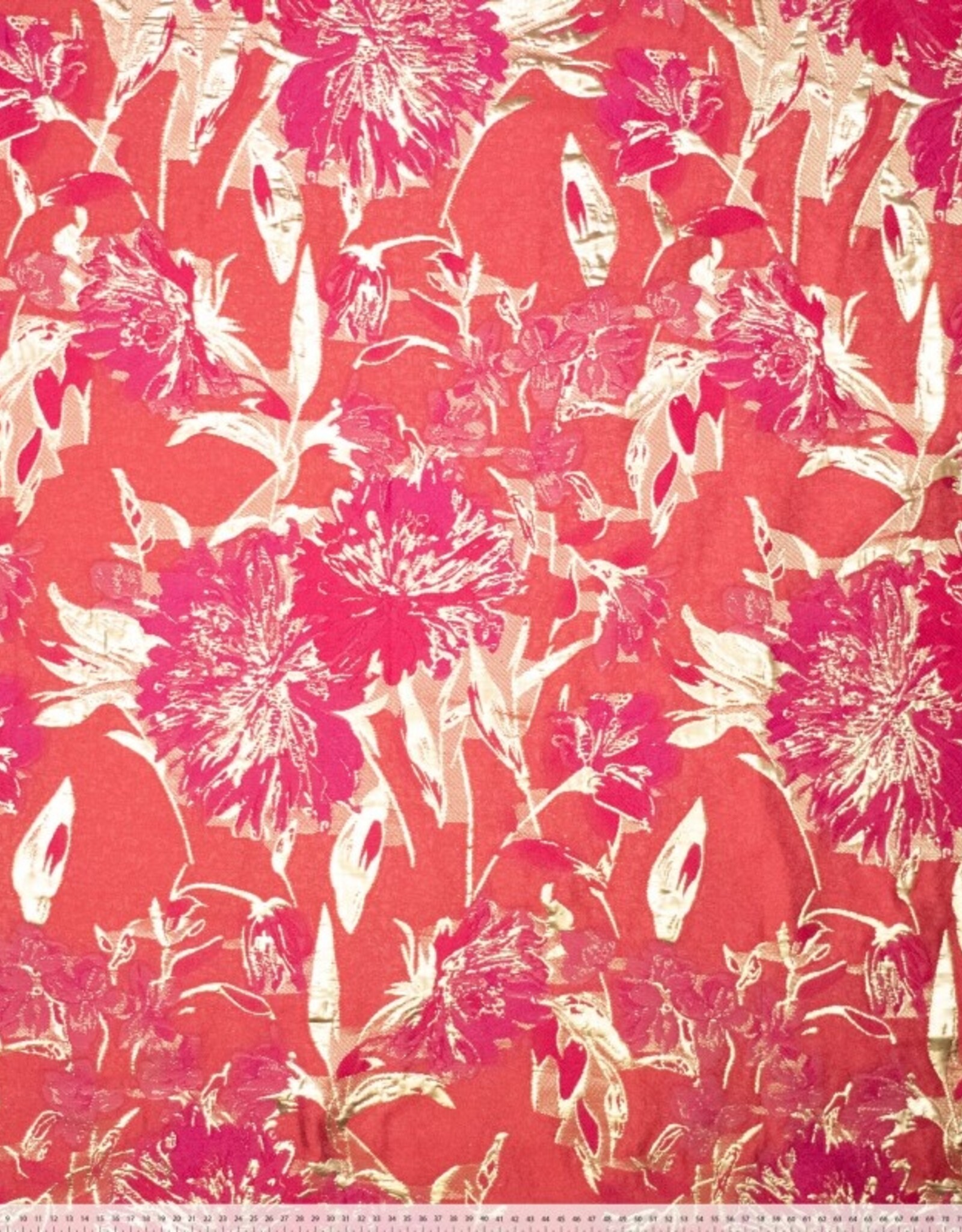 Jacquard - Orange & Pink