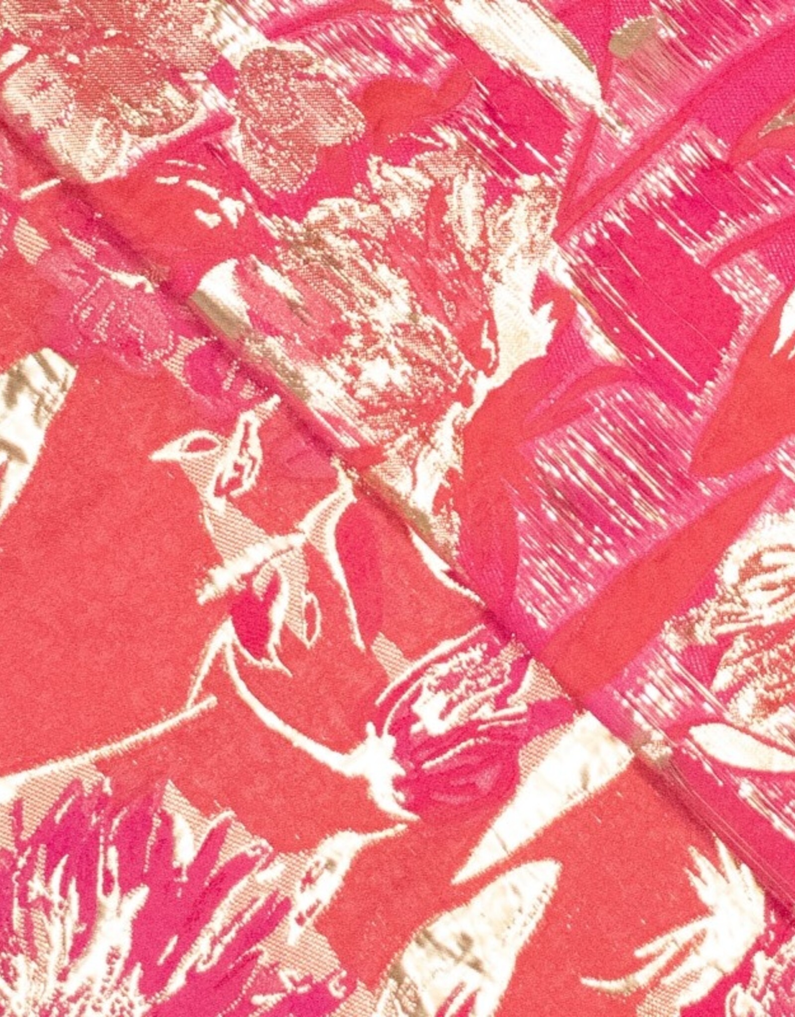 Jacquard - Orange & Pink