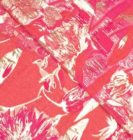 Jacquard - Orange & Pink
