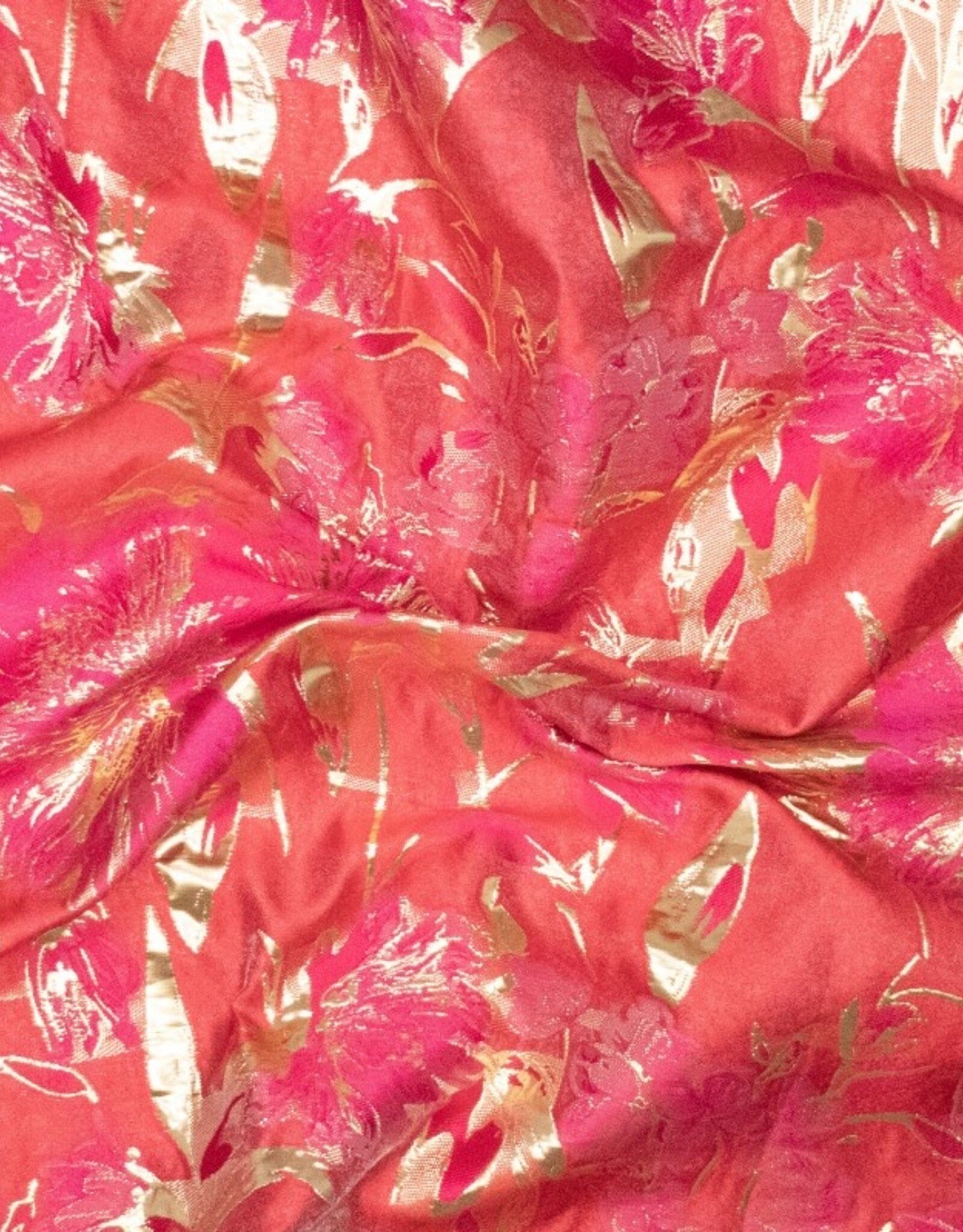 Jacquard - Orange & Pink