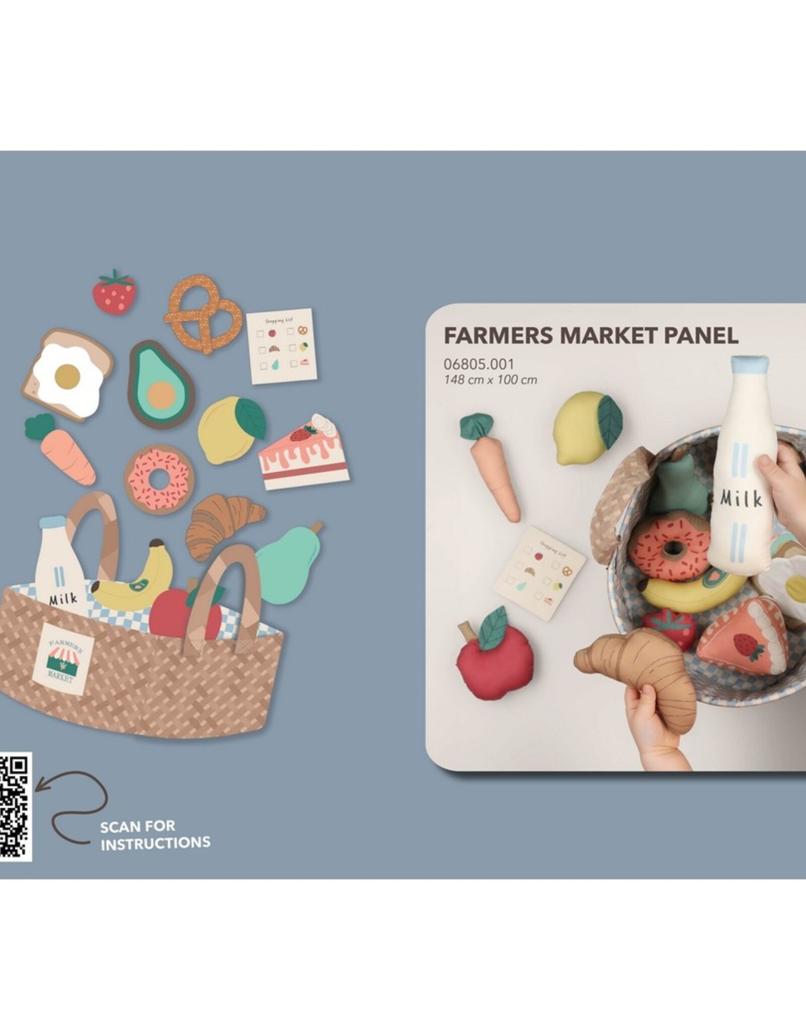 Paneel - Boerderij winkelmand