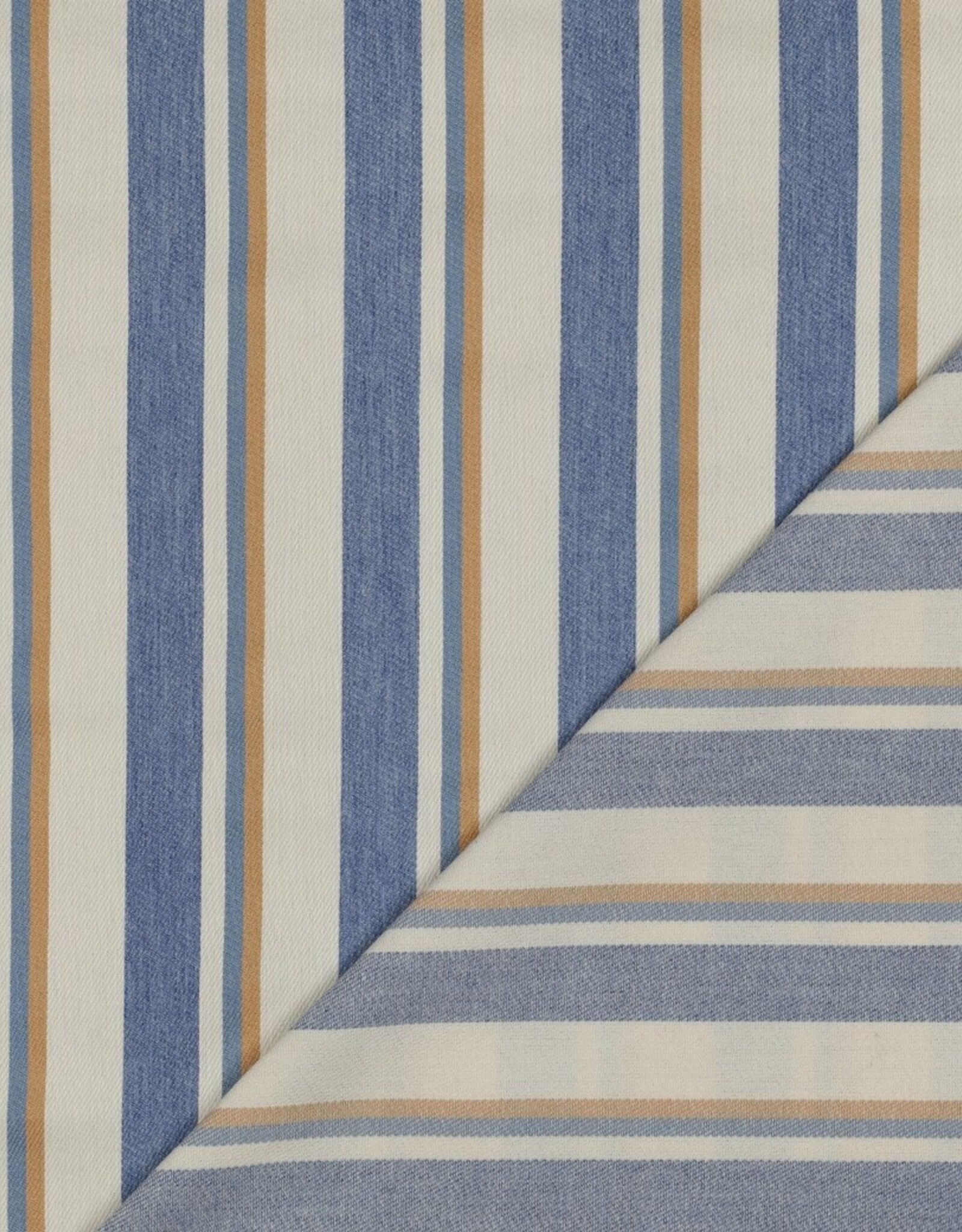 Strepen Jeans - Blauw & Camel