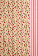 Stepper katoen - Flowers & Stripes Pink