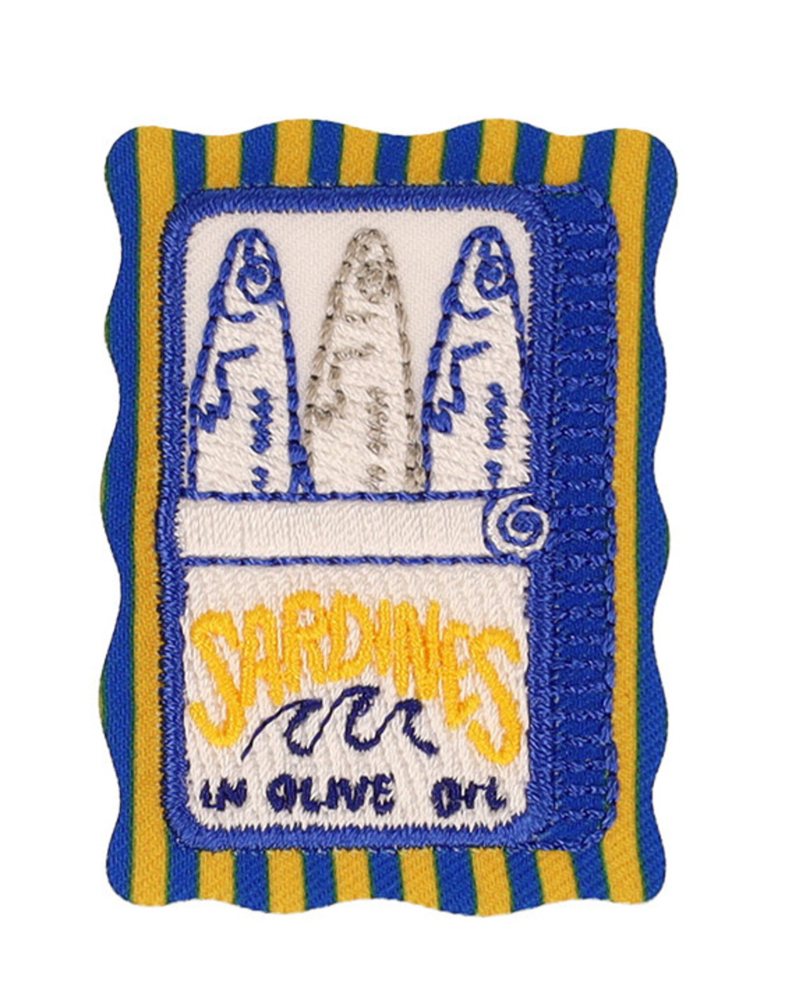 Strijkapplicatie - Postzegel - Sardines