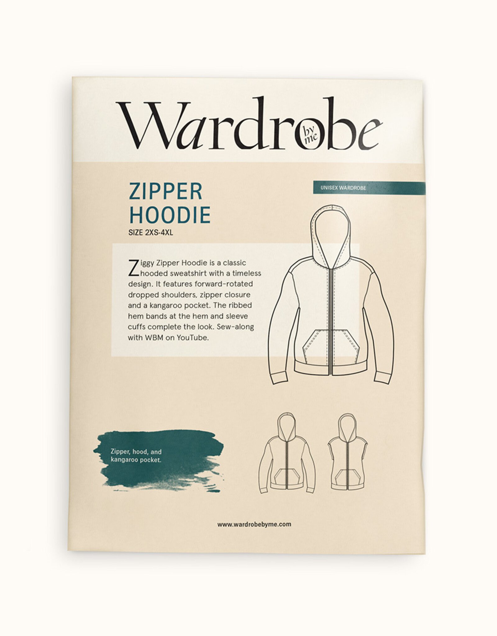 Wardrobe By Me Patroon - Zipper Hoodie (man)