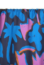 Atelier Jupe Fijne katoen - Abstract - blauw en lila