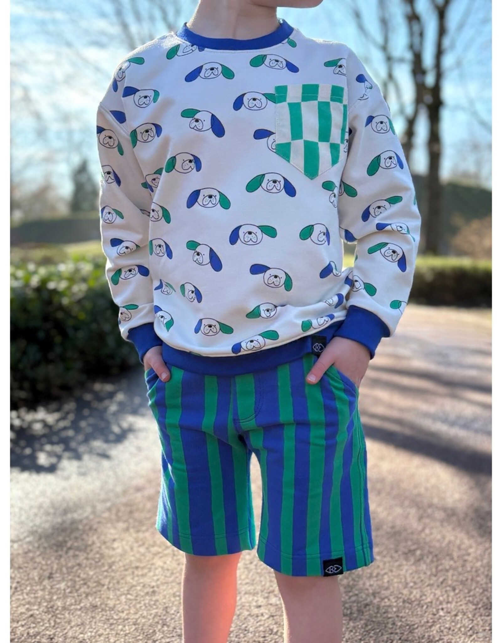 French Terry - GOTS - Stripes blue