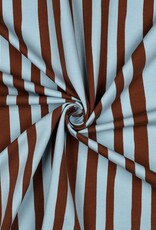 French Terry - GOTS - Stripes Brown