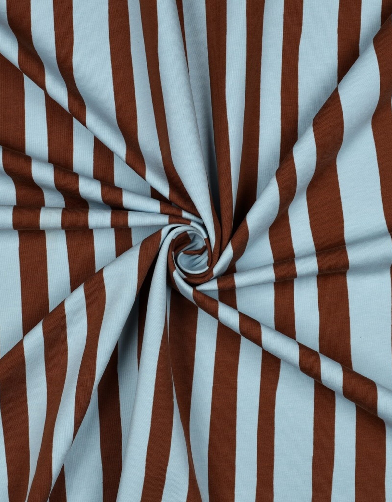 French Terry - GOTS - Stripes Brown
