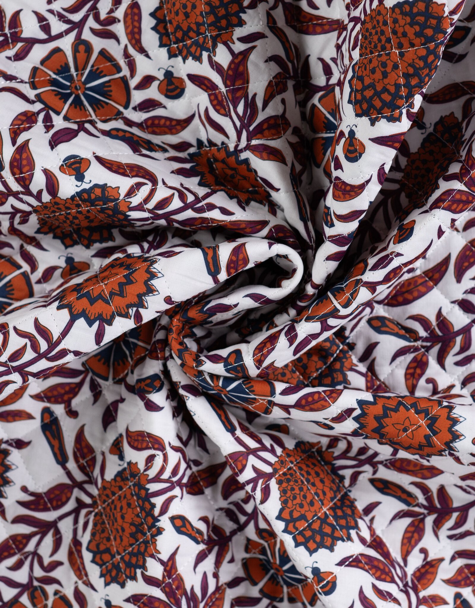 Stepper katoen - Flowers & Stripes