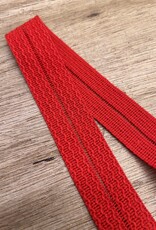 Tres biais band - Golfje - Rood