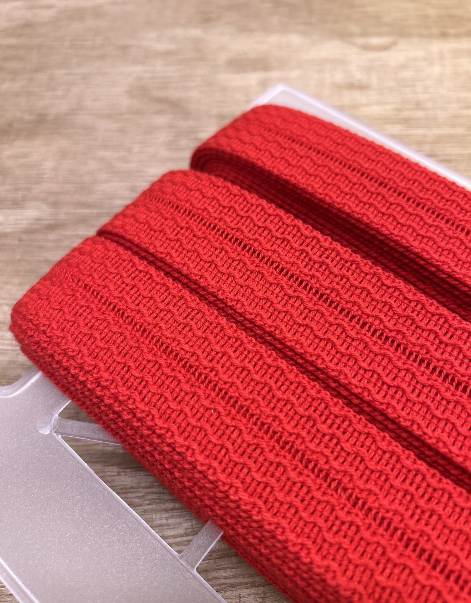 Tres biais band - Golfje - Rood