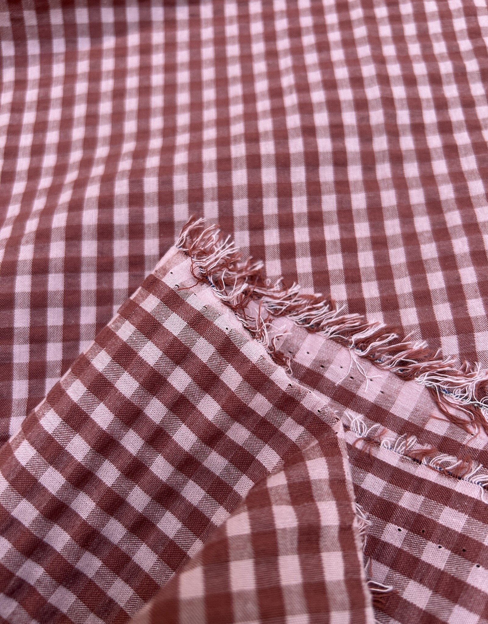 Seersucker - Vichy - Bordeaux