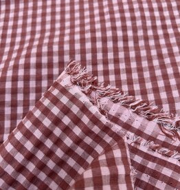 Seersucker - Vichy - Bordeaux