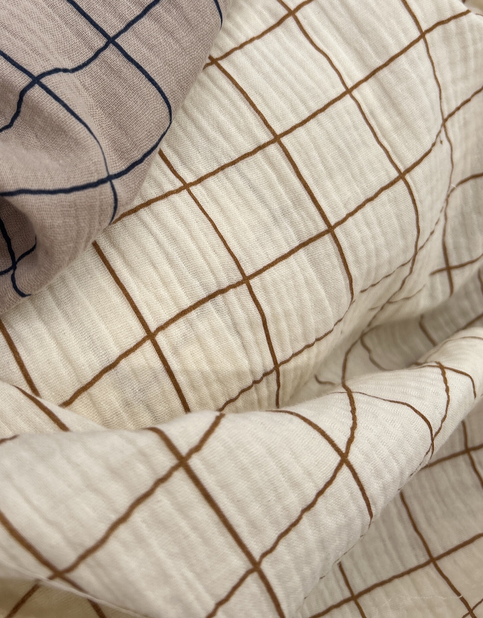 Double Gauze - Raster - Crème