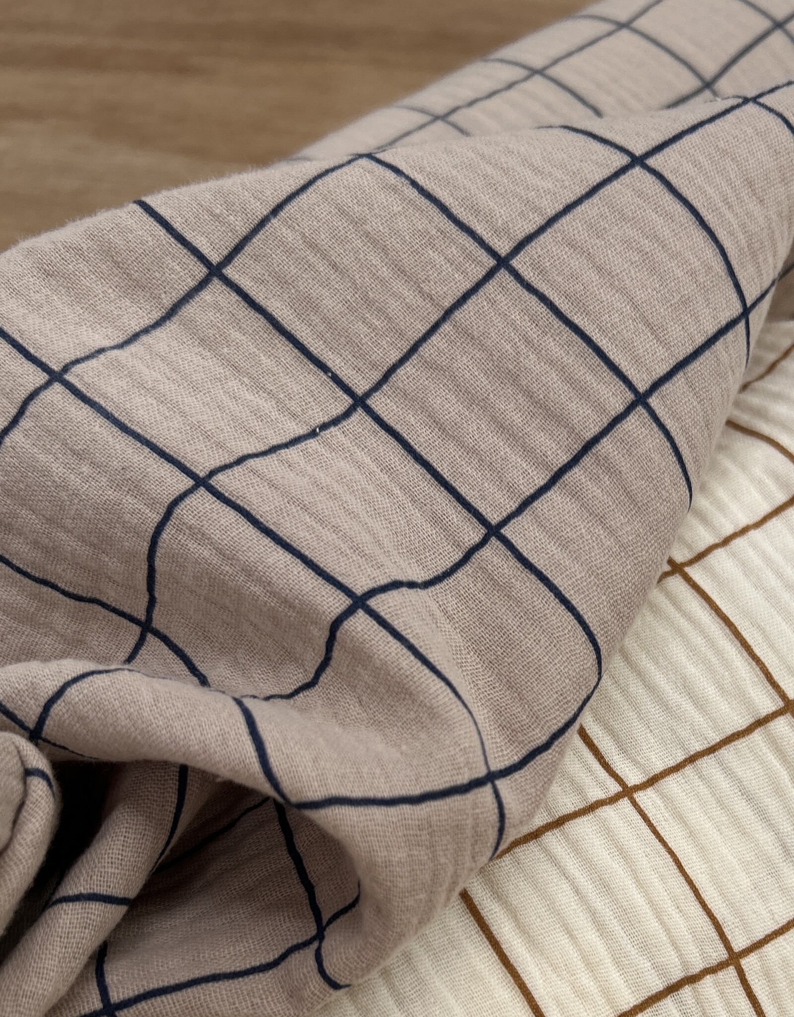 Double Gauze - Raster - Beige