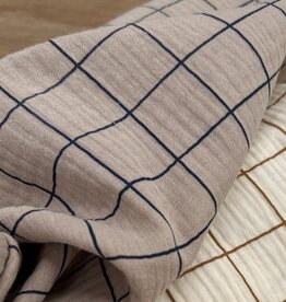 Double Gauze - Raster - Beige