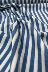 Seersucker - Streep Blue