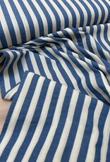 Seersucker - Streep Blue