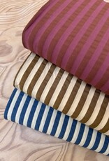 Seersucker - Streep Blue