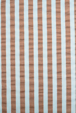 Seersucker - Streep Mint & Brown