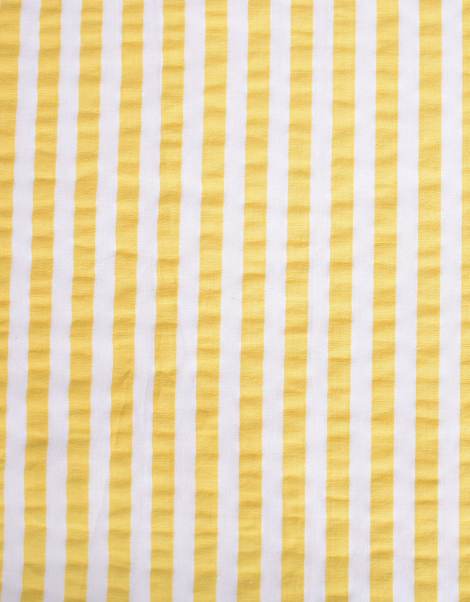 Seersucker - Streep Yellow