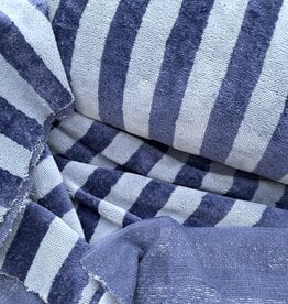 Badstof - Streep - Blauw