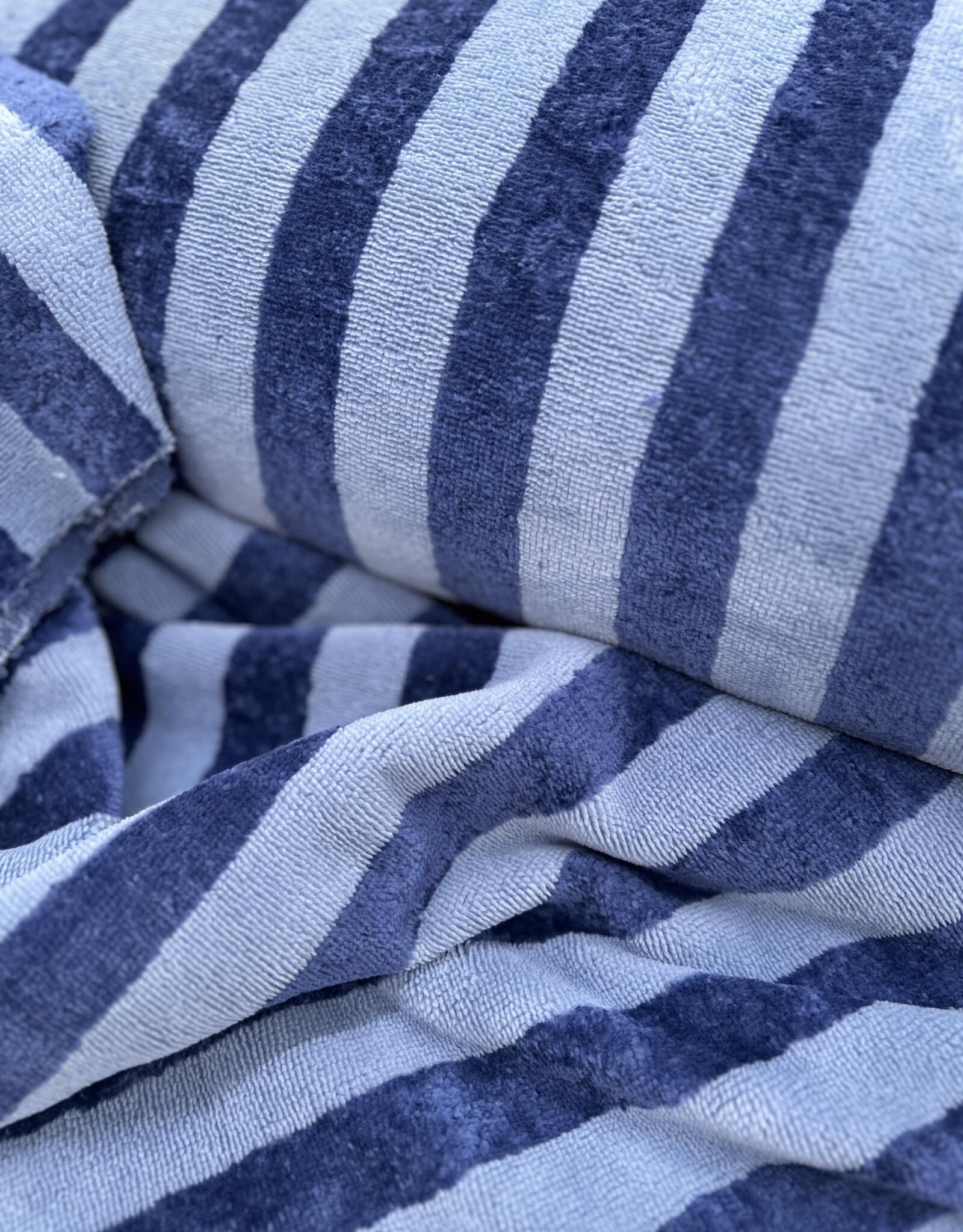 Badstof - Streep - Blauw