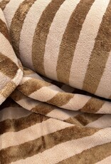 Badstof - Streep - Hazelnoot
