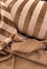 Badstof - Streep - Hazelnoot