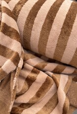 Badstof - Streep - Hazelnoot