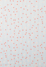 Voile katoen - Flowerfield - Blauw