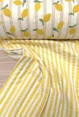 Stepper Double Gauze - Lemons & Stripes