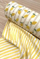 Stepper Double Gauze - Lemons & Stripes