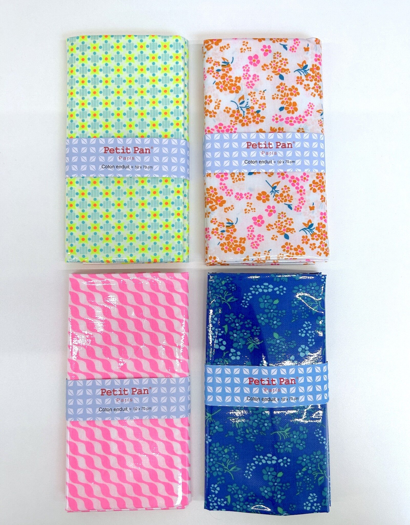 Petit Pan Toile Cirée - Django azur - 50x70cm