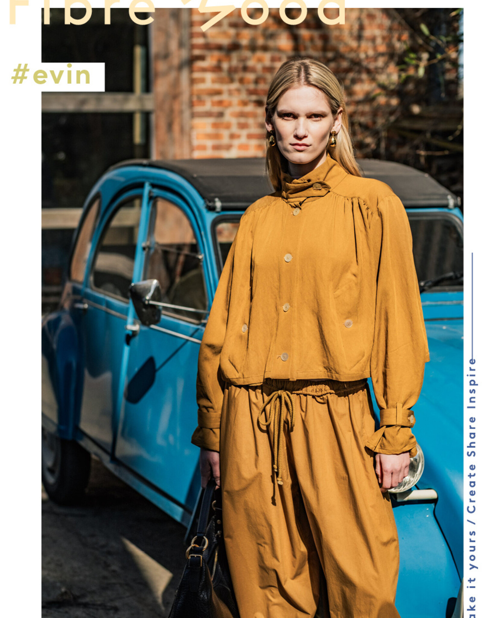 Fibre Mood Viscose Twill - Brown - BRYN - EVIN