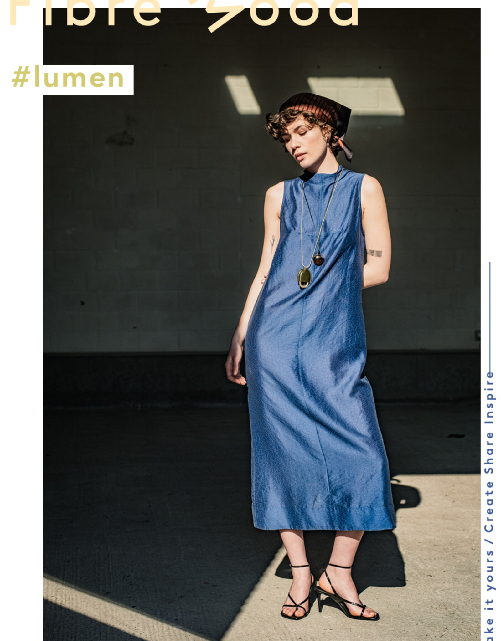 Fibre Mood Tencel Jacquard - Blue - Lumen