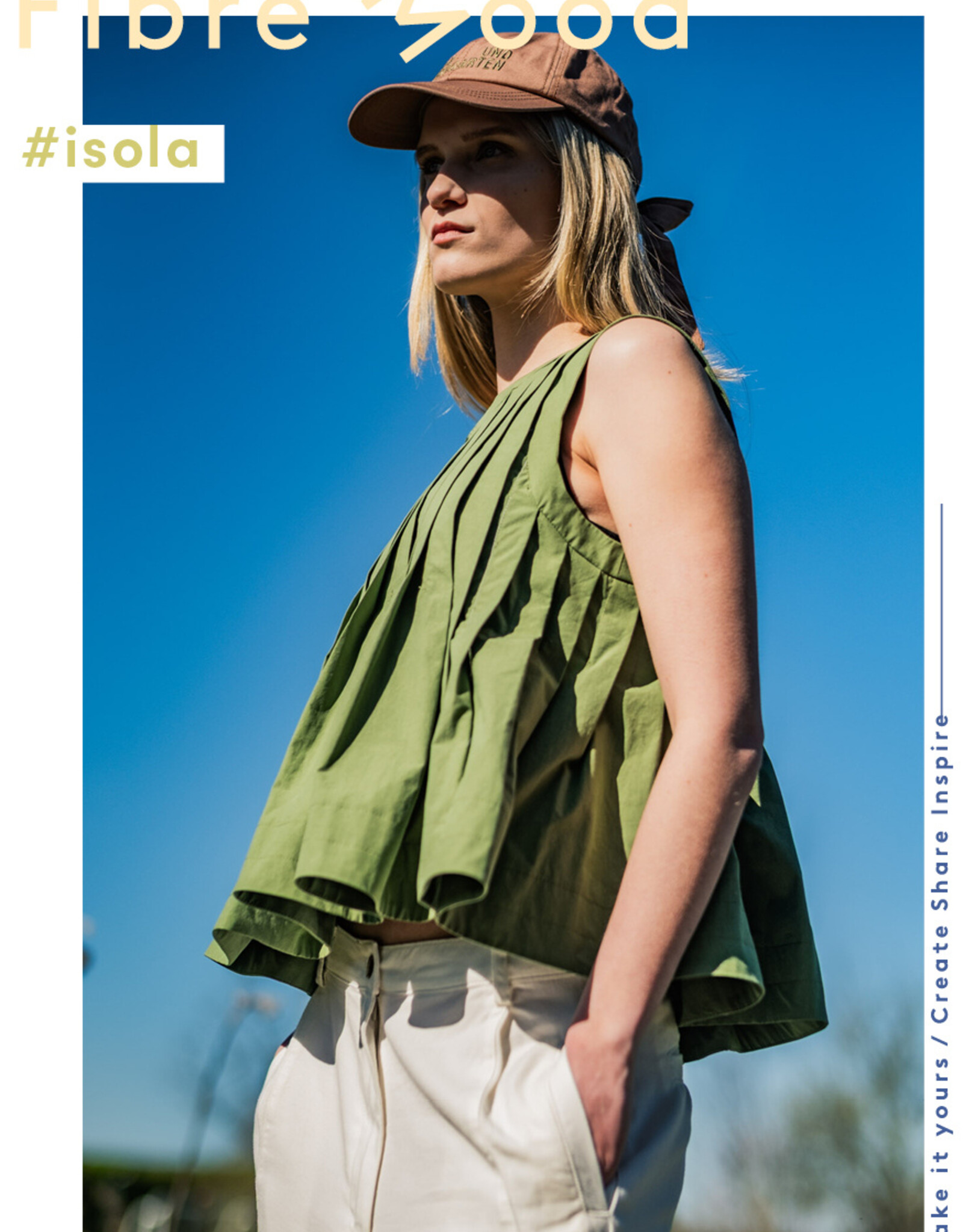 Fibre Mood Stone Washed Katoen - Bright Green - Luki - Isola