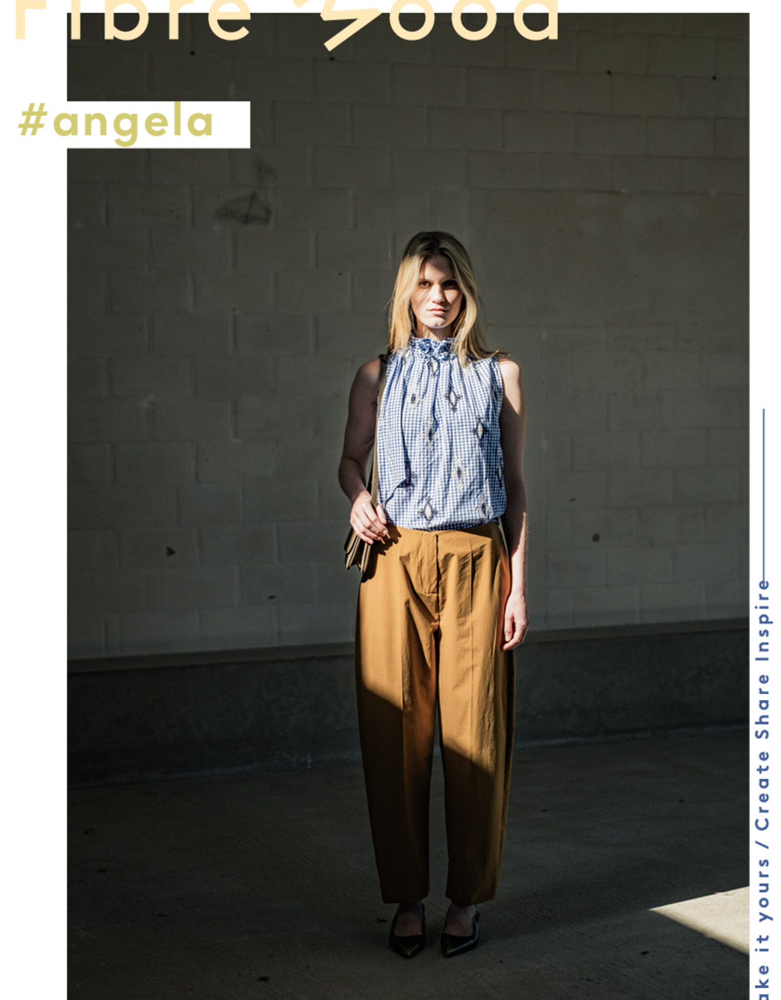 Fibre Mood Stone Washed Katoen - Brown - Angela