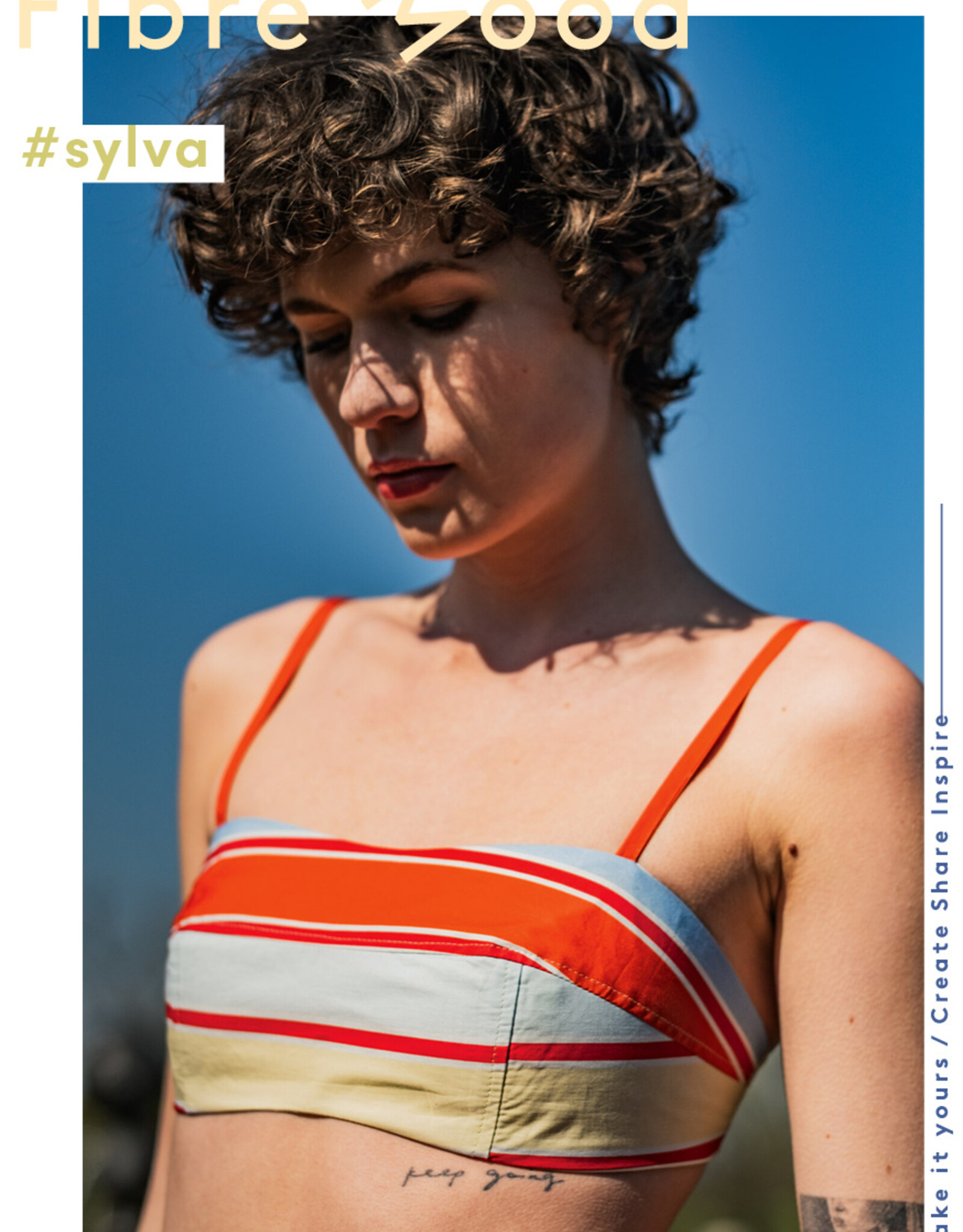 Fibre Mood Poplin Stripes - Sylva