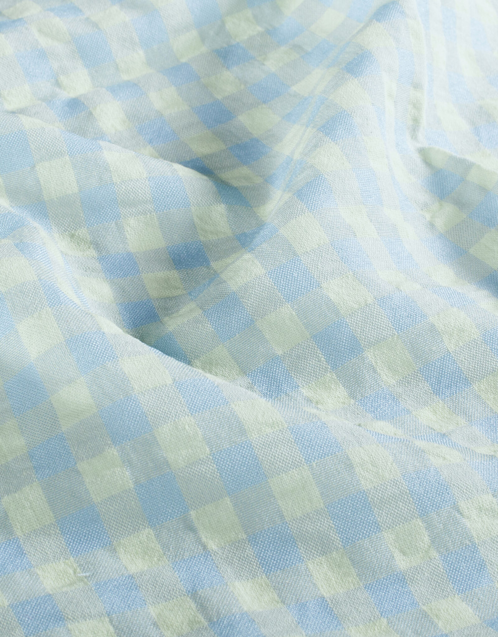 Seersucker - Vichy - Licht Blauw