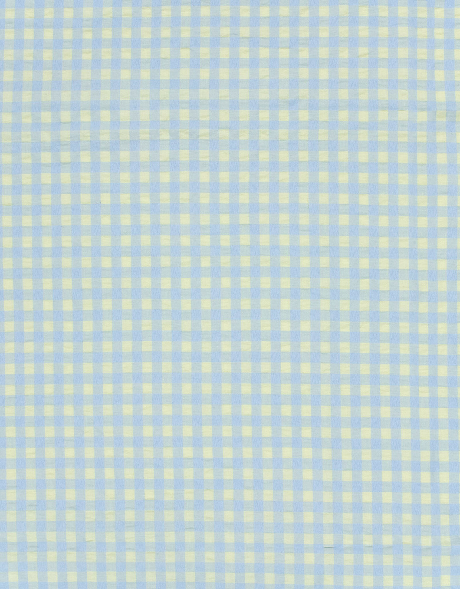 Seersucker - Vichy - Licht Blauw